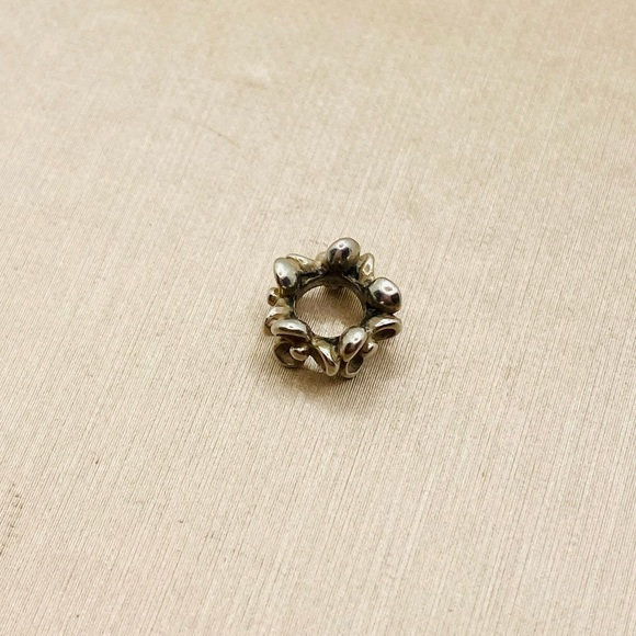 EUC Pandora 790857 Sterling Silver Wanda's Garden I Floral Spacer Charm - Picture 6 of 9